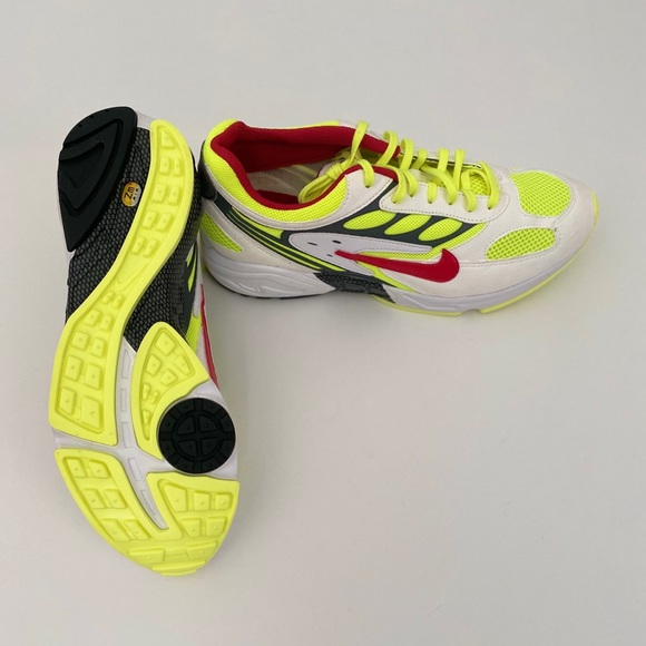 Nike Air Ghost Racer-White/Atom Red-Neon Yellow - Picture 4 of 9